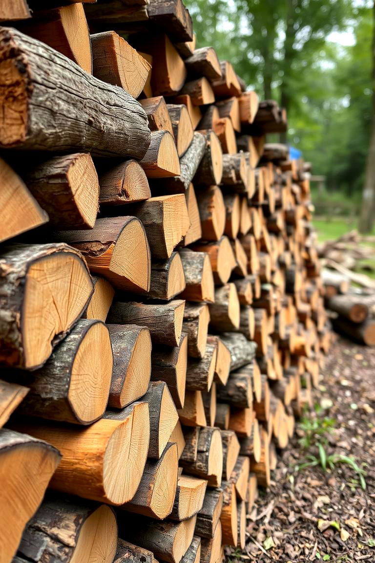 Natural Firewood Management - 24 Primitive Kitchen Ideas