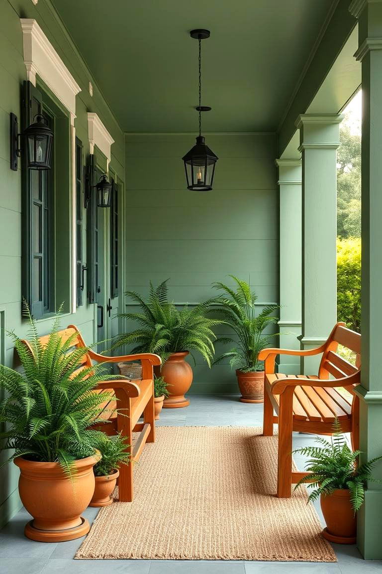 Natural Green - 24 Porch Paint Colors