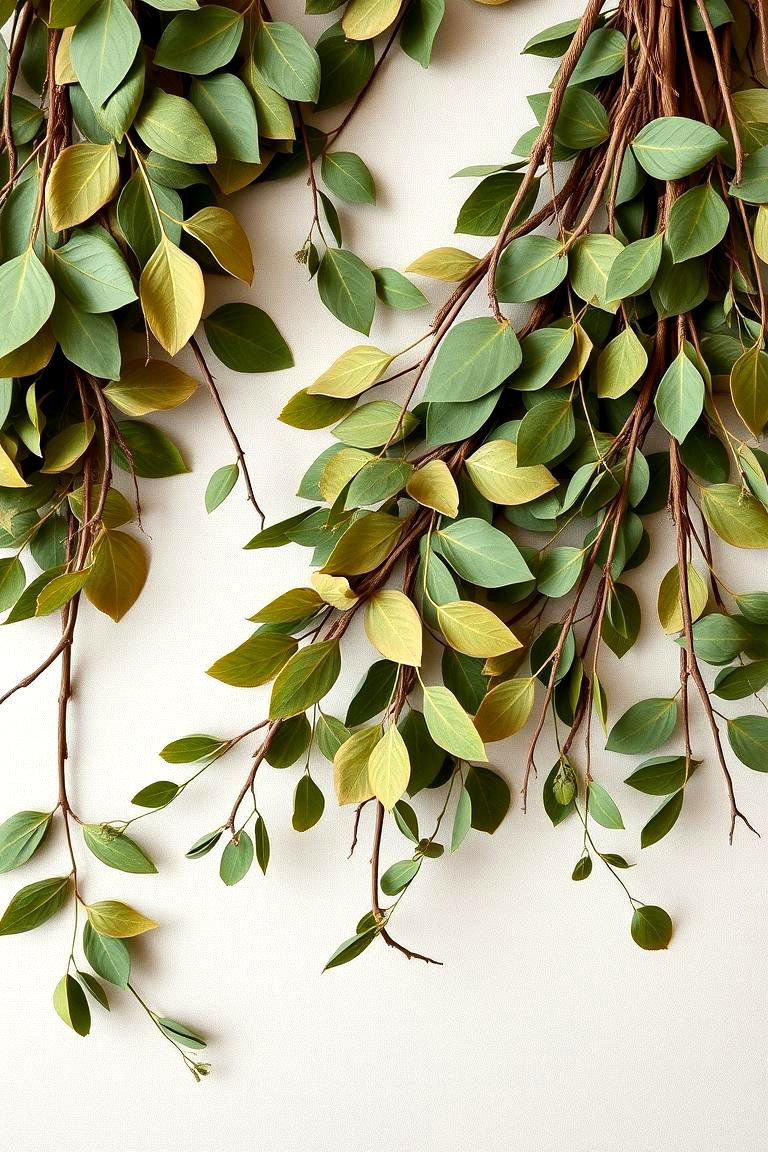 Natural Leaf and Branch Decor - 24 thanksgiving table decor ideas