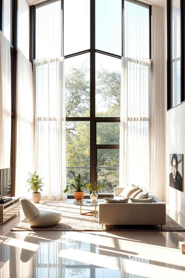 Natural Light Emphasis - 24 Tropical Living Room Ideas