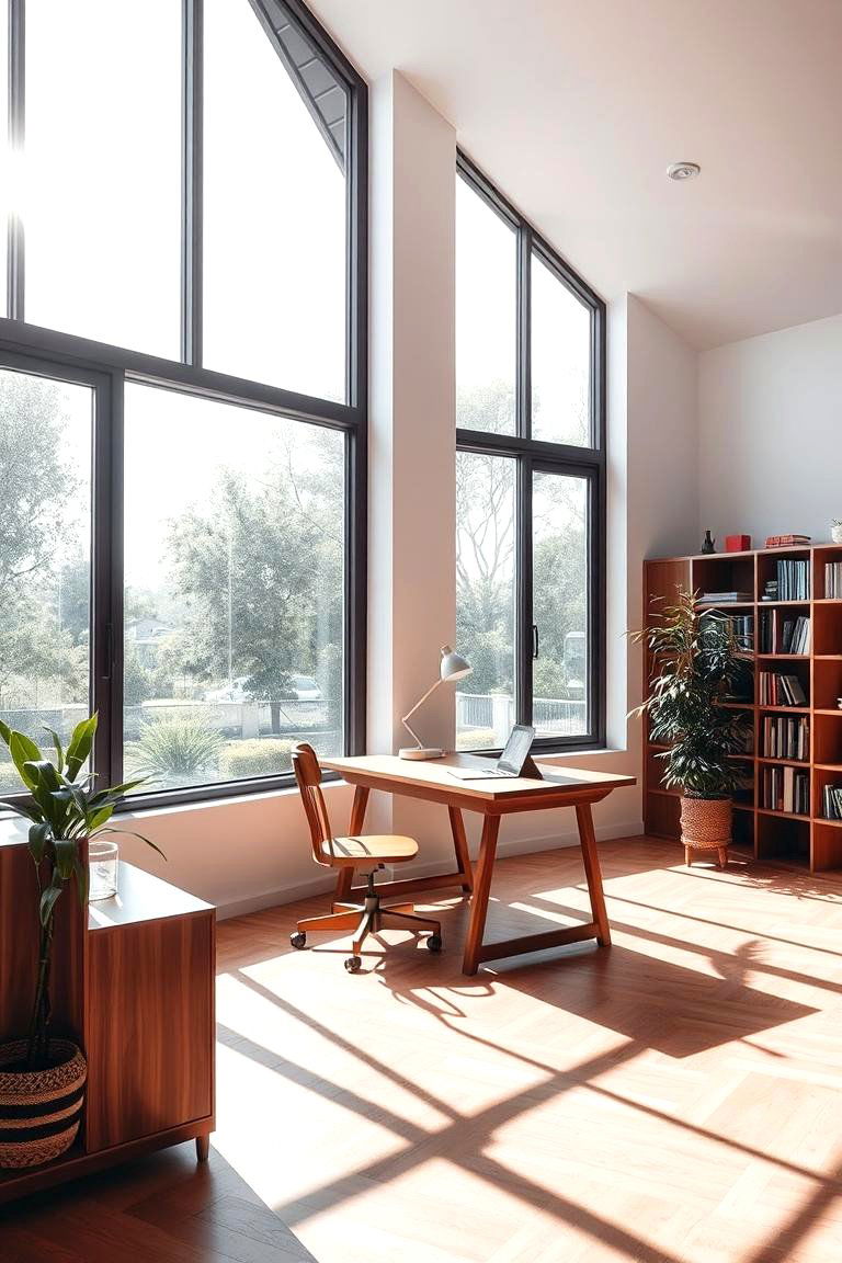 Natural Light Focus - 24 Study Room Ideas