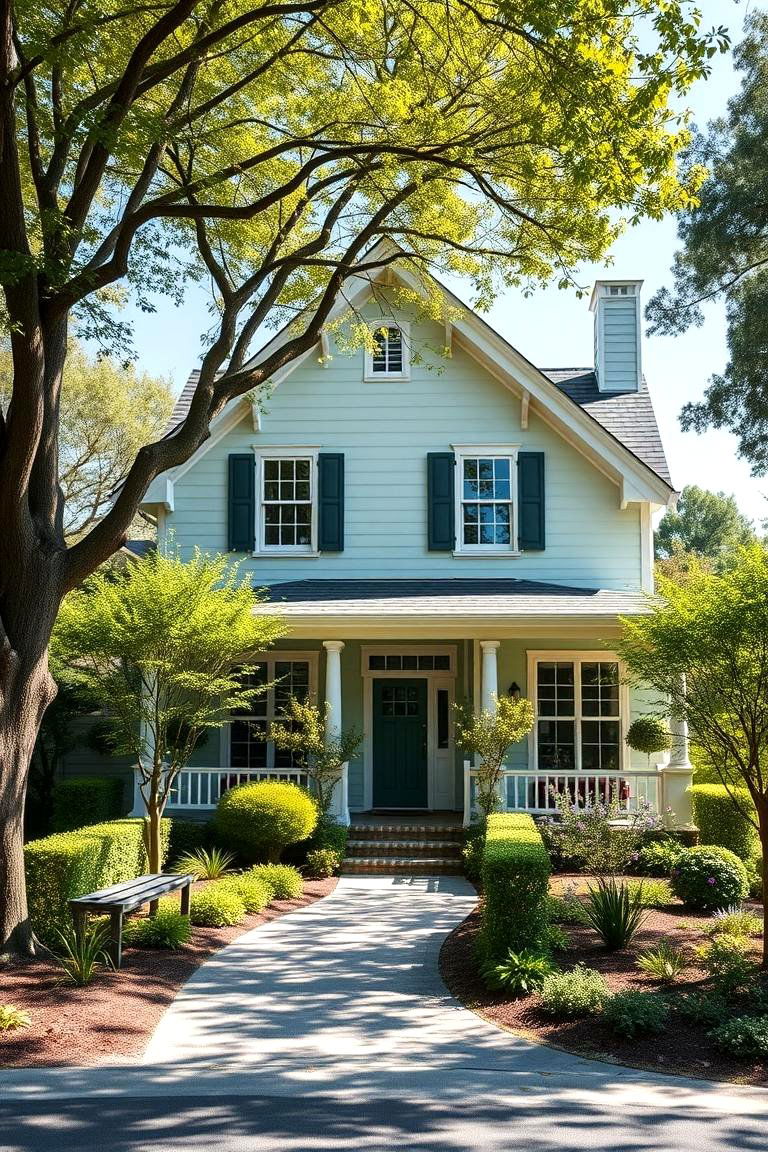 Natural Light Green Harmony - 24 Light Green House Exterior Ideas