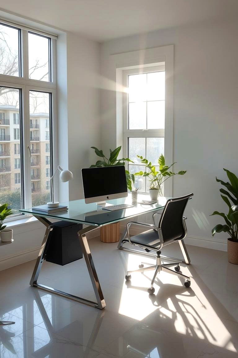 Natural Light Maximizer - 24 Desk in Front of Window Ideas