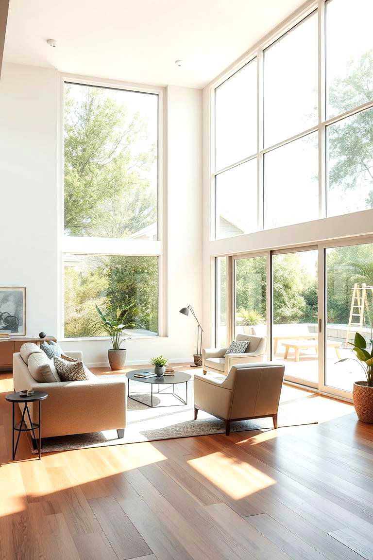 Natural Light and Large Windows - 24 Apartment Small Living Room Ideas
