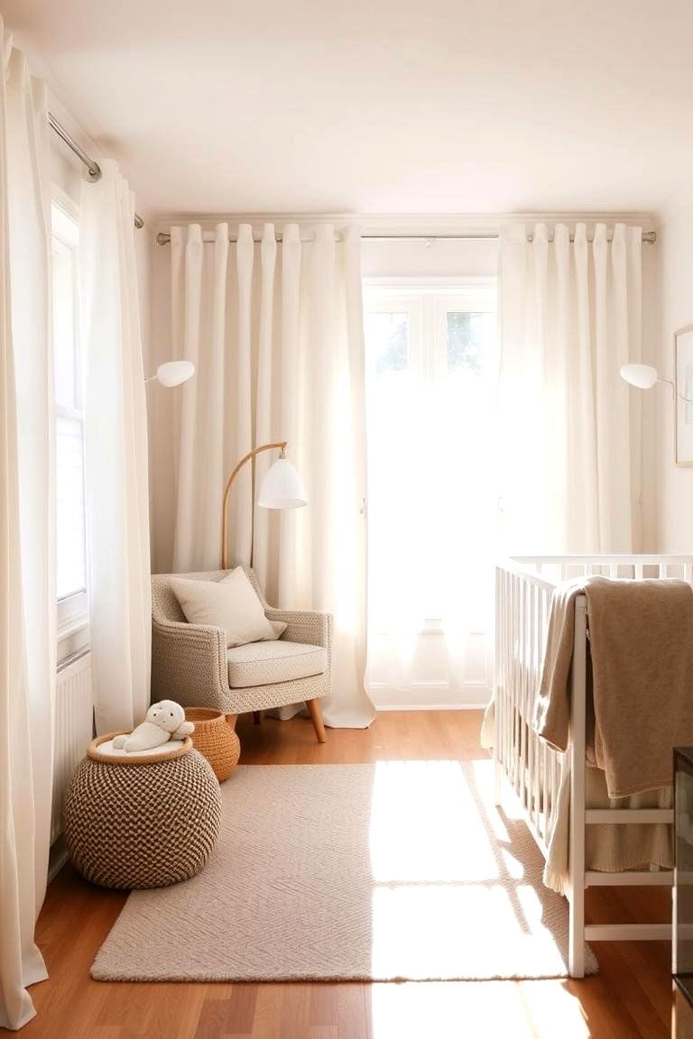 Natural Lighting and Soft Fabrics - 24 montessori nursery ideas