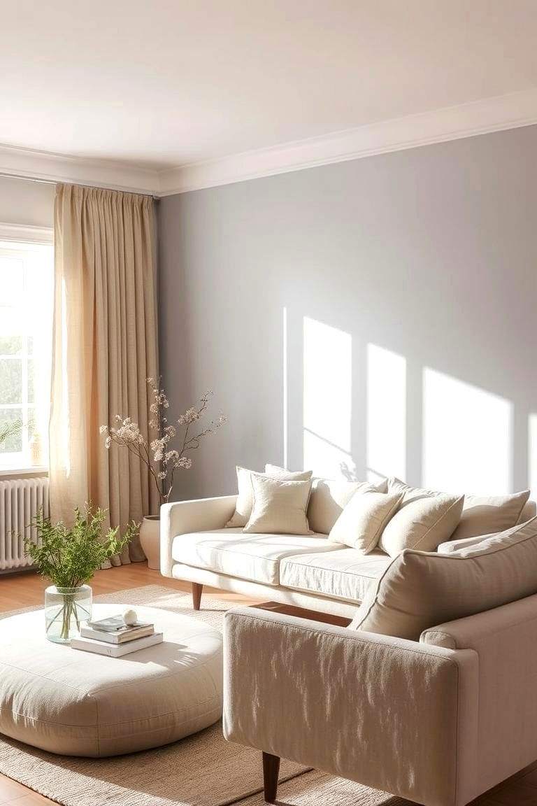 Natural Linen Curtains - 24 What Color Curtains Go With Gray Walls