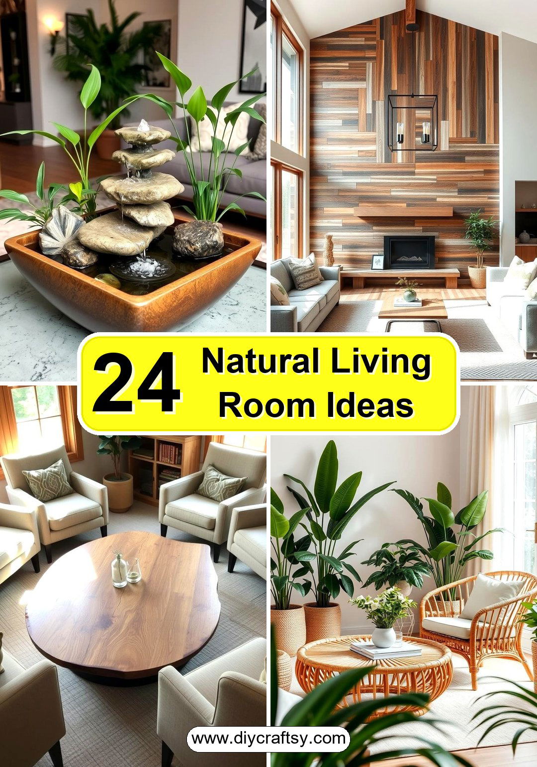 Natural Living Room Ideas