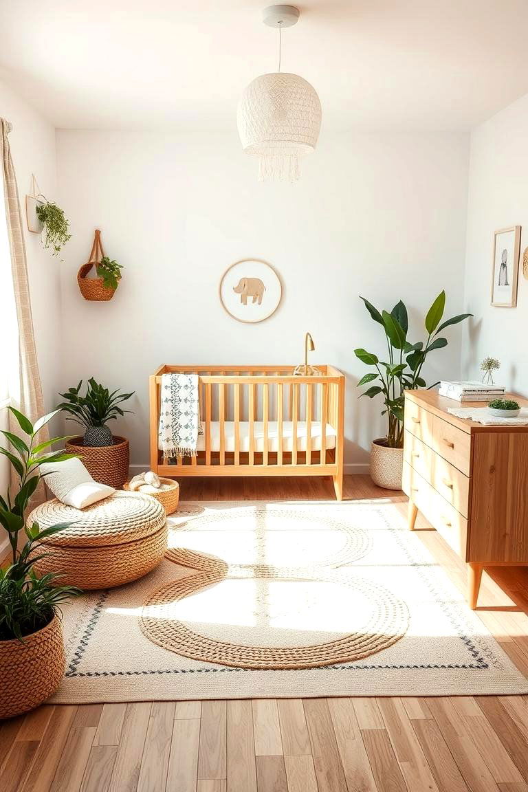 Natural Materials - 24 Minimalist Nursery Ideas