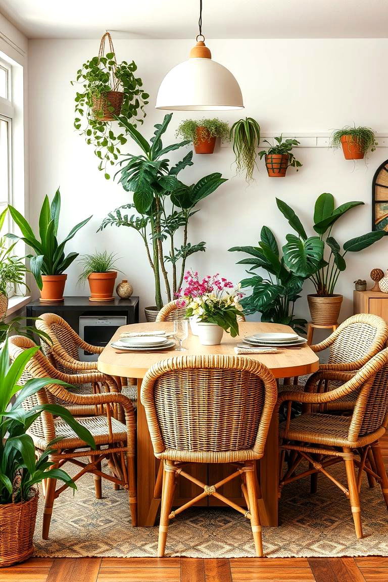 Natural Materials for Authenticity - 24 70s Dining Room Design Ideas