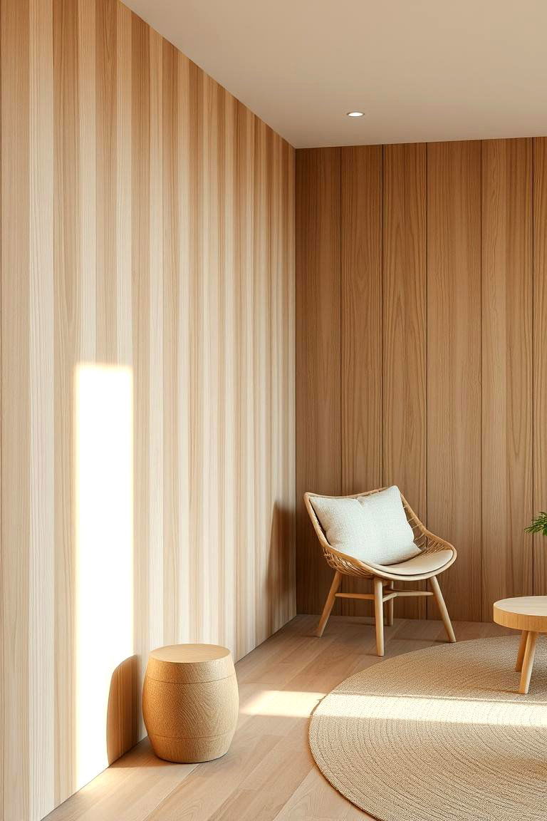 Natural Nordic Wood Elements - 24 Scandinavian Fireplace Ideas