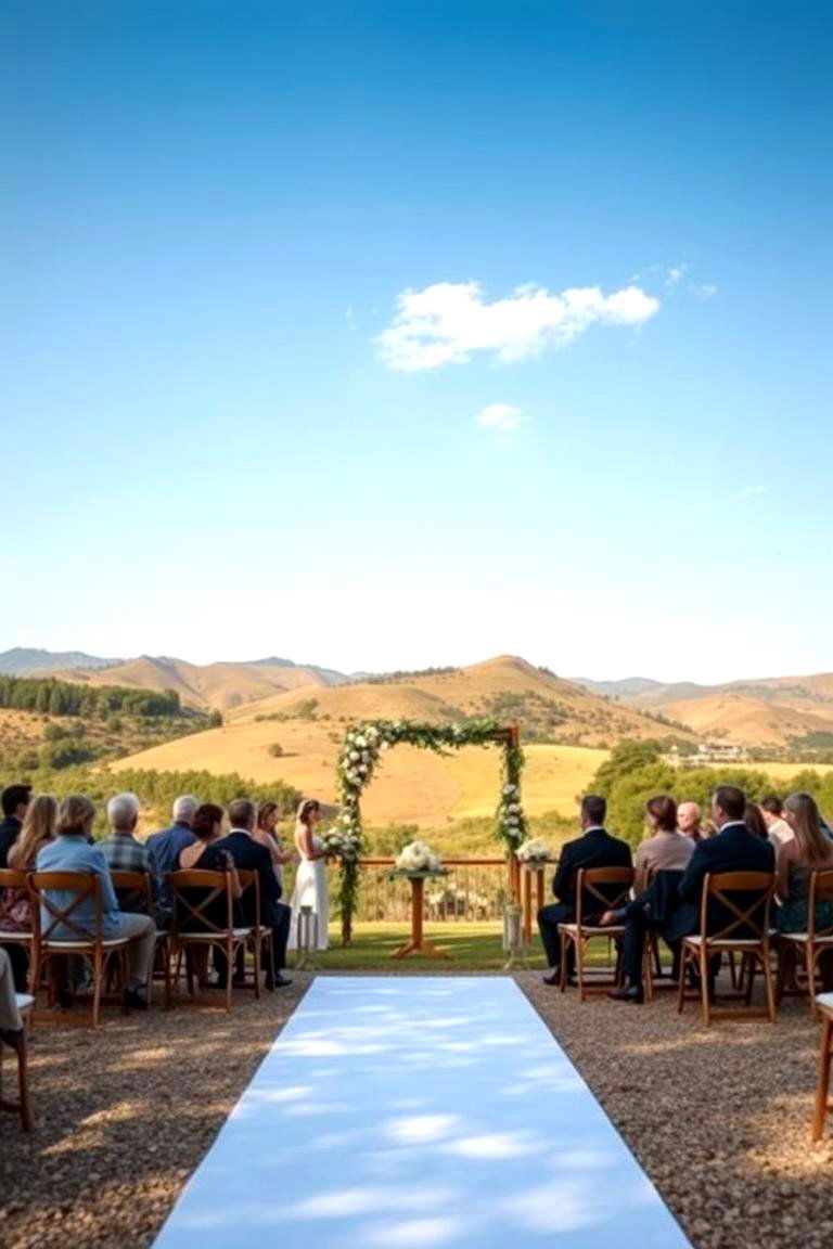 Natural Open Outdoor Setting - 24 Wedding Backdrop Ideas