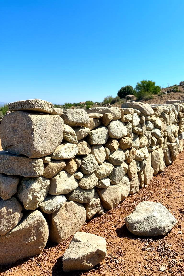 Natural Rock Garden Divider - 24 Garden Divider Ideas