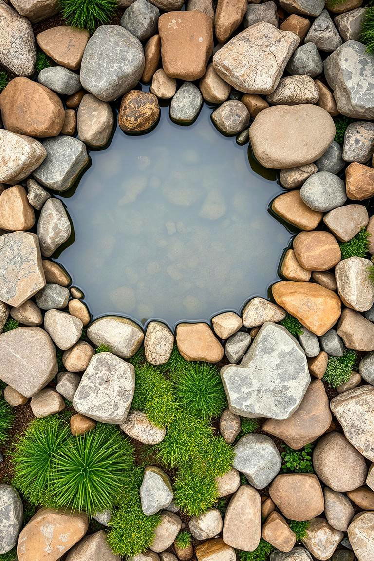 Natural Rock Garden Retreat - 24 Pool Landscaping Ideas