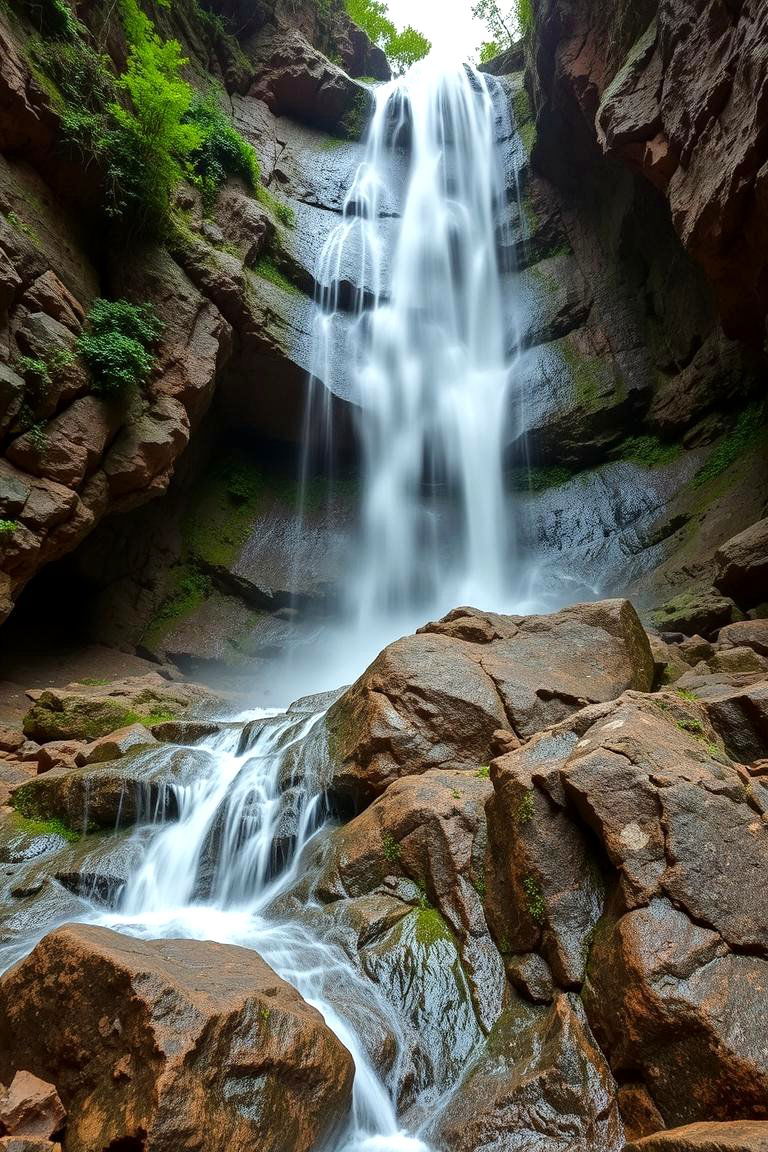 Natural Rock Waterfall - 24 Water Feature Ideas