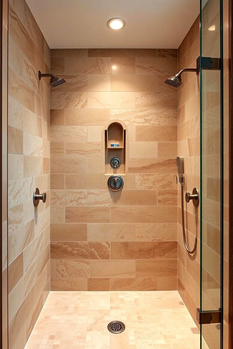 Natural Stone Finishes - 24 Small Shower Ideas