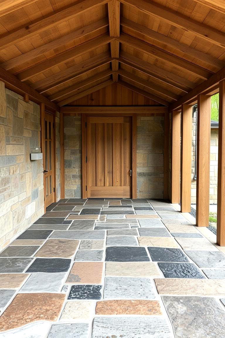 Natural Stone Flooring - 24 Shed Floor Ideas