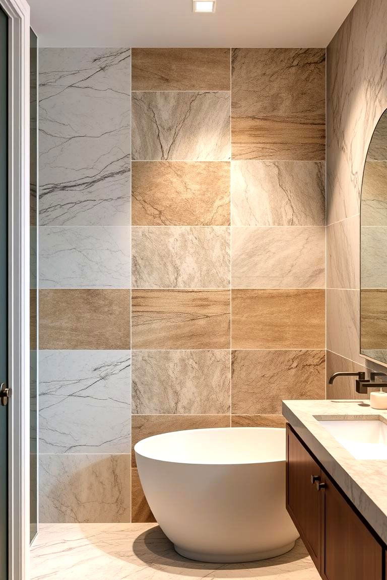 Natural Stone Half Wall Paneling - 24 Half Wall Paneling Ideas