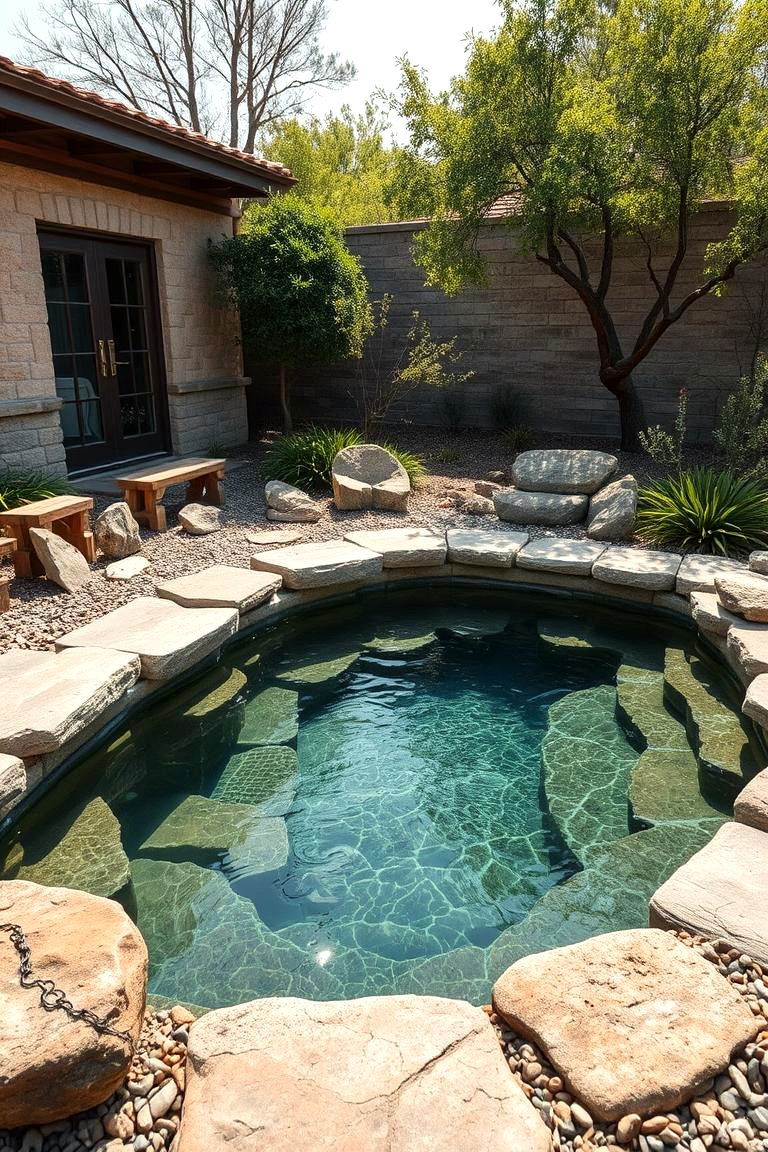 Natural Stone Pool - 24 Plunge Pool Ideas