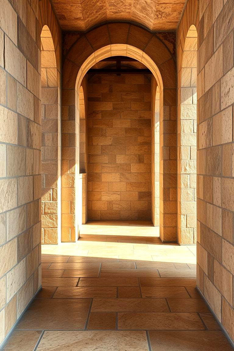 Natural Stone Texture Tiles - 24 Small Entryway Tile Floor Ideas