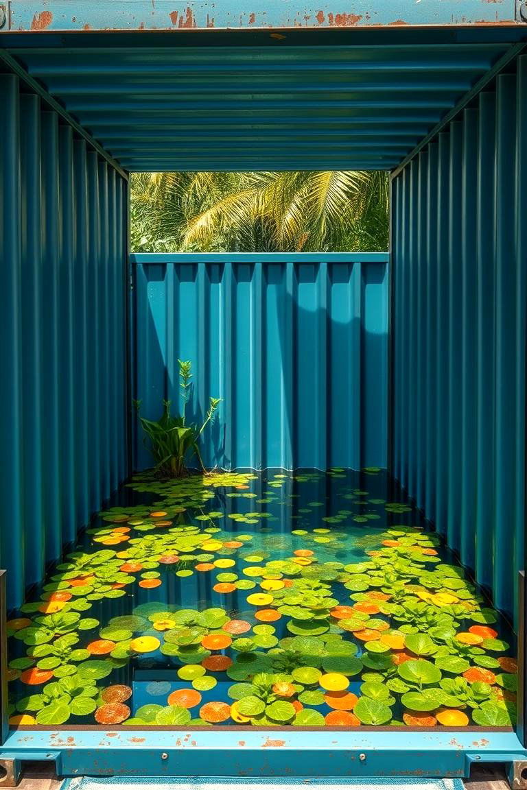 Natural Swimming Pool Hybrid - 24 Shipping Container Pools