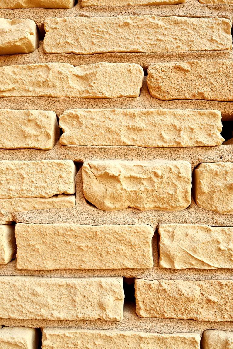 Natural Texture Enhancement on Beige Brick - 24 Beige Brick Exterior Home Ideas