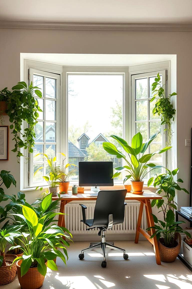Natural Ventilation and Air Purification - 24 Green Home Office Ideas
