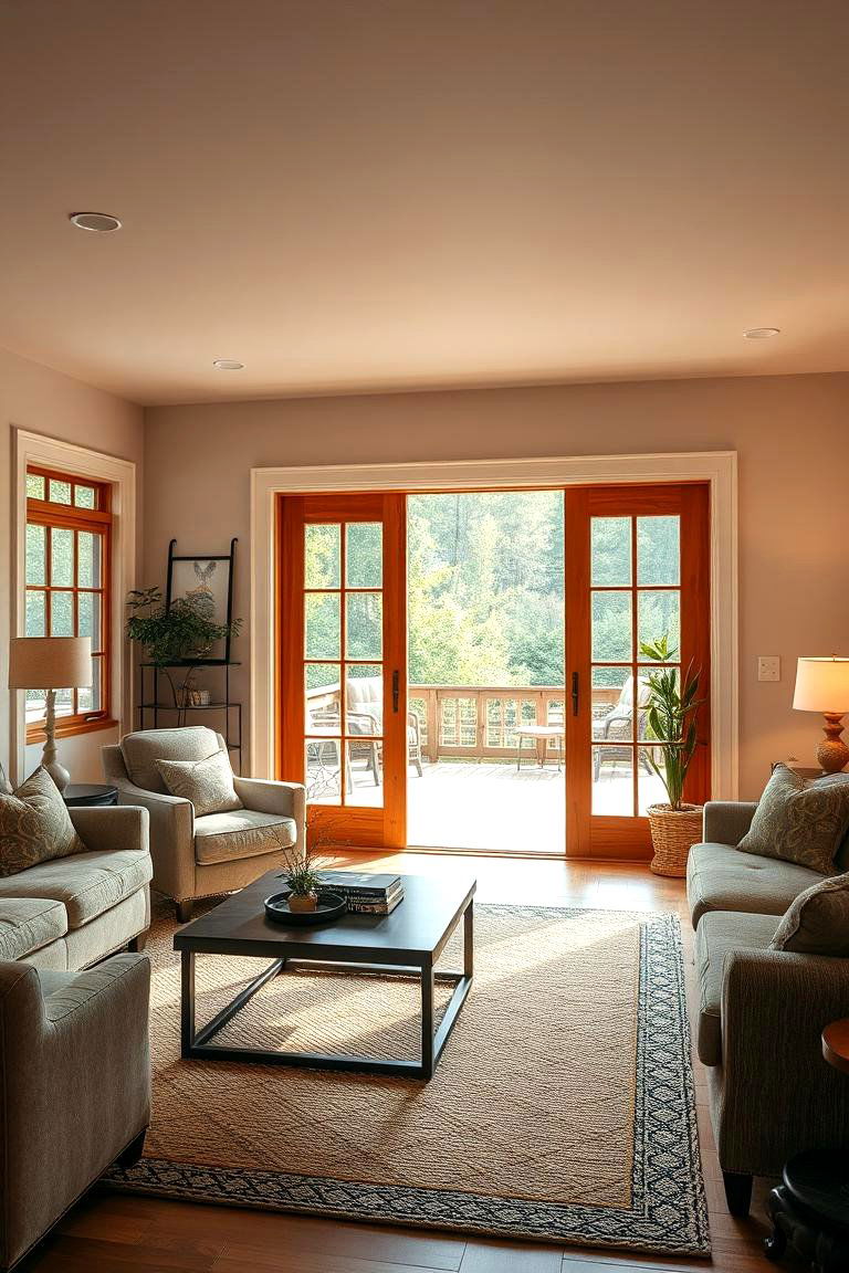 Natural Wood Patio Doors - 24 Patio Door Ideas