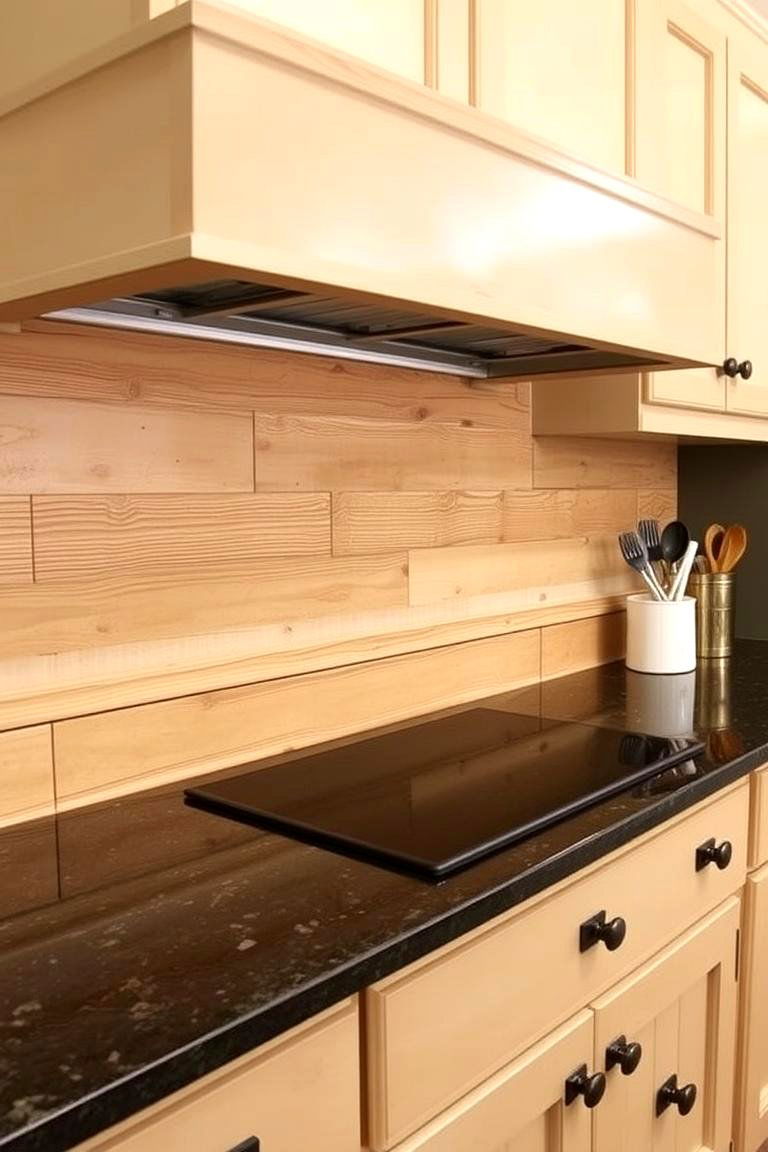 Natural Wood Shiplap for Rustic Charm - 24 Shiplap Backsplash Ideas for Your Kitchen