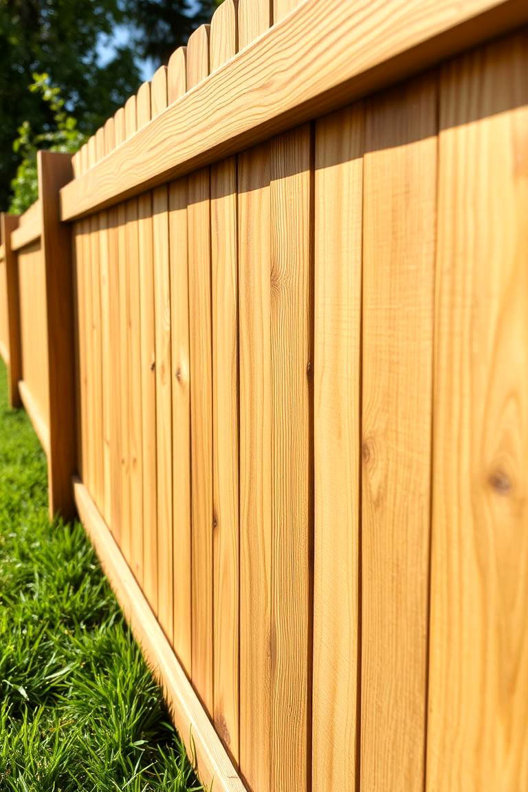 Natural Wood Stain - 24 Garden Fence Colour Ideas