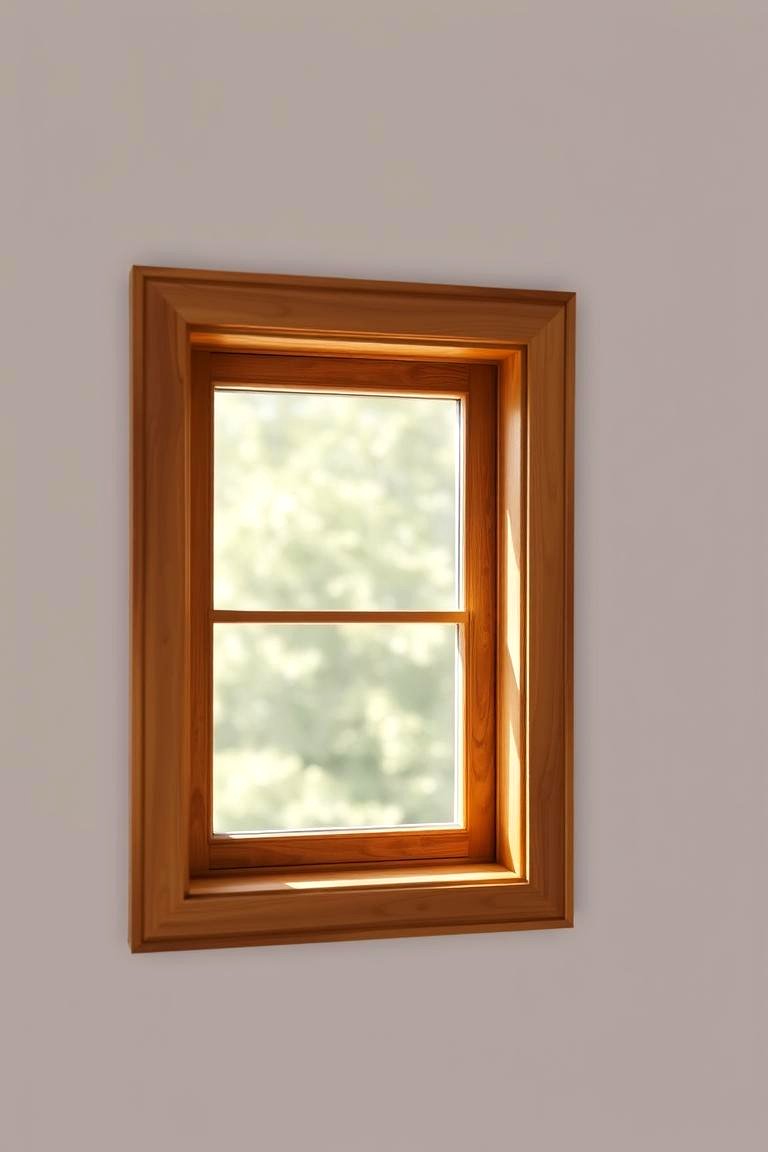 Natural Wood Trim for Warmth and Texture - 24 Modern Window Trim Ideas