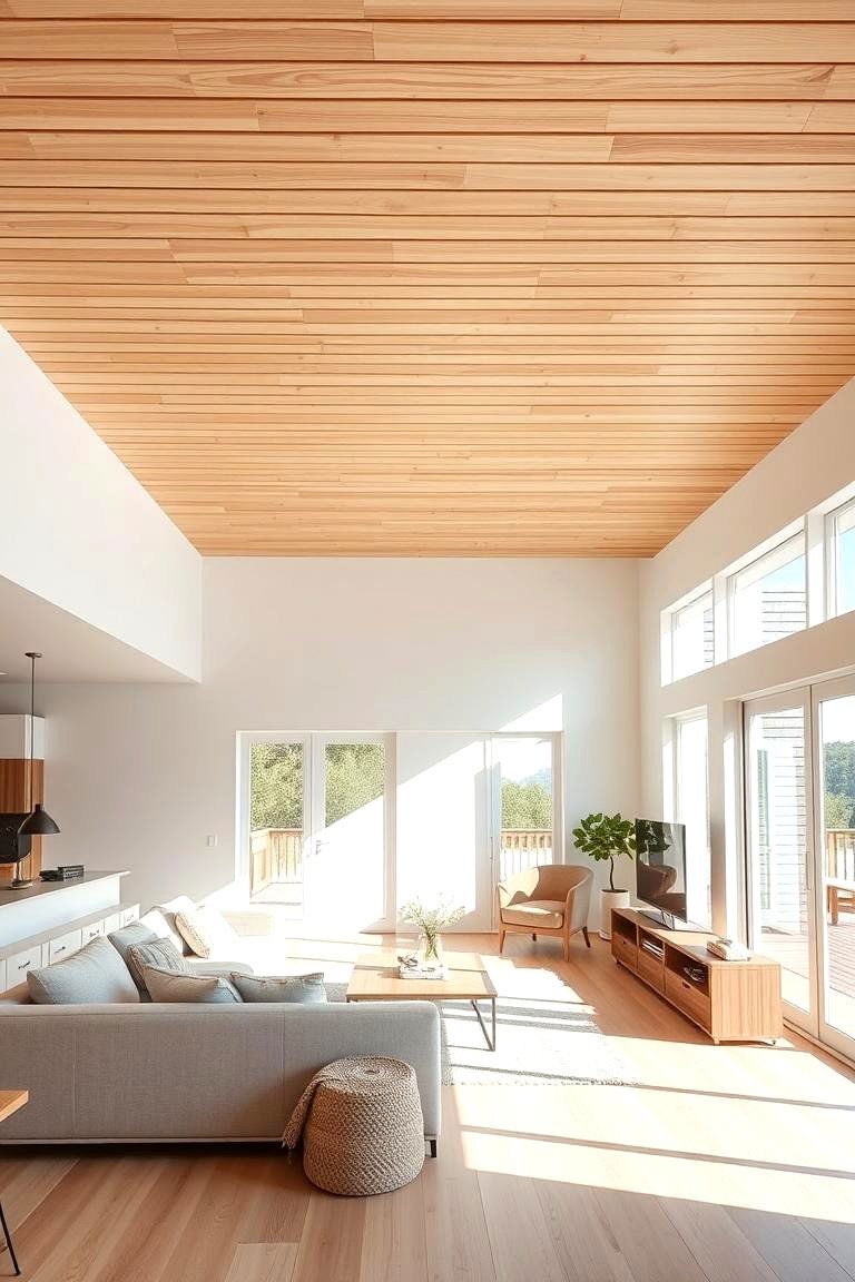 Natural Wood Warmth - 24 Wood Slat Ceiling Ideas