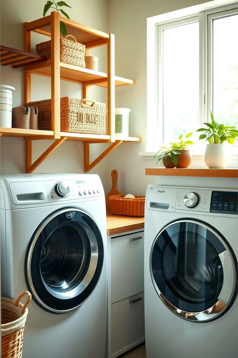 Natural and Sustainable Materials - 24 Modern Laundry Room Ideas