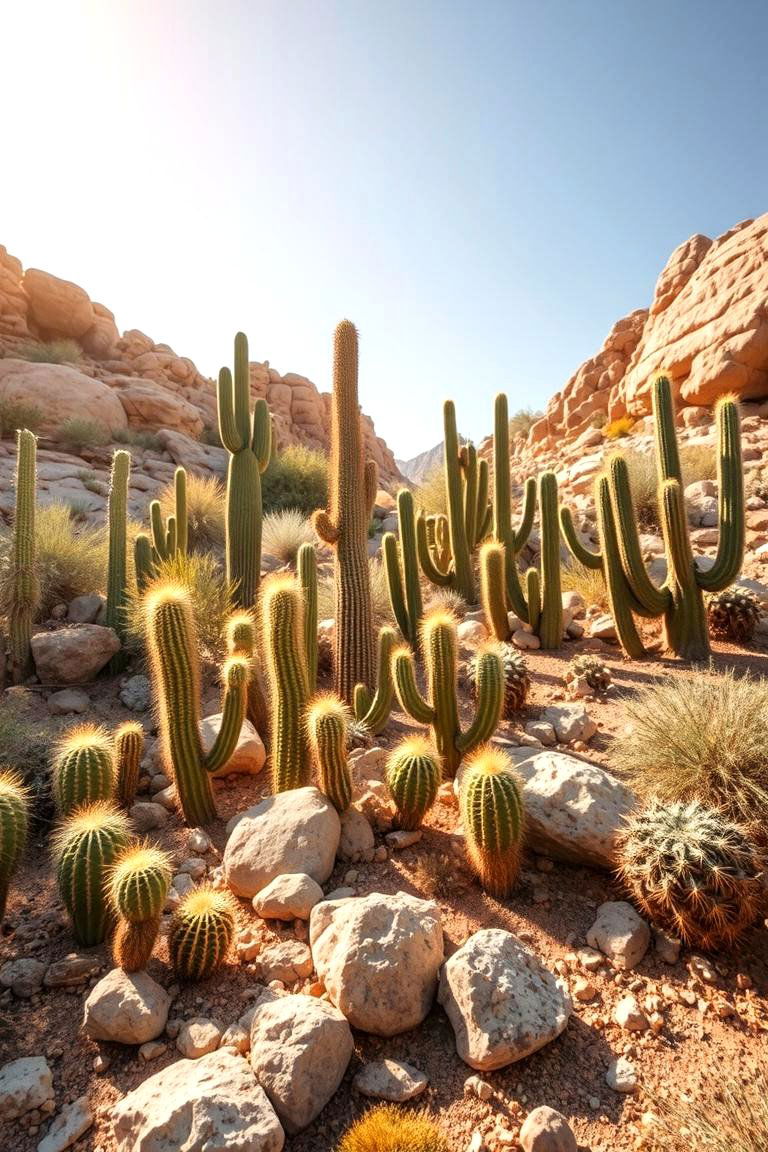 Naturalistic Wild Cactus Garden - 24 Cactus Garden Ideas