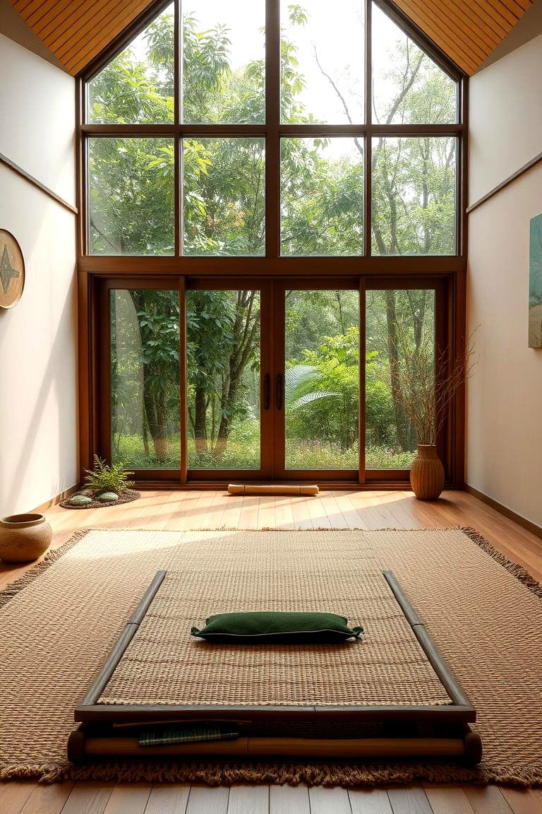 Nature Infused Calm - 24 meditation room ideas