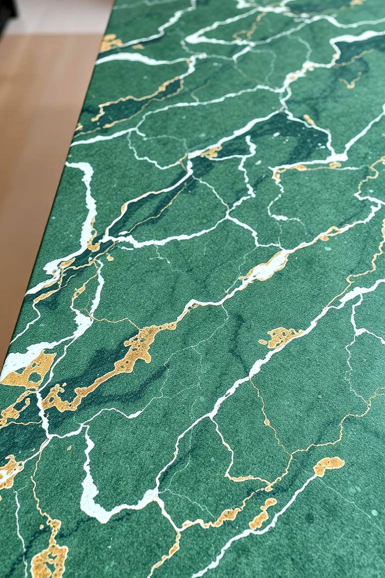 Nature Infused Texture - 24 Green Marble Countertop Design Ideas