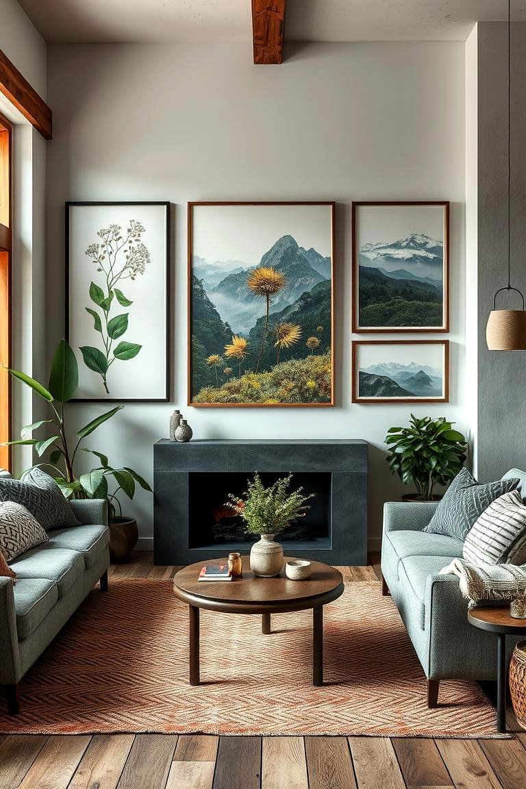 Nature Inspired Art - 24 Cabin Living Room Ideas