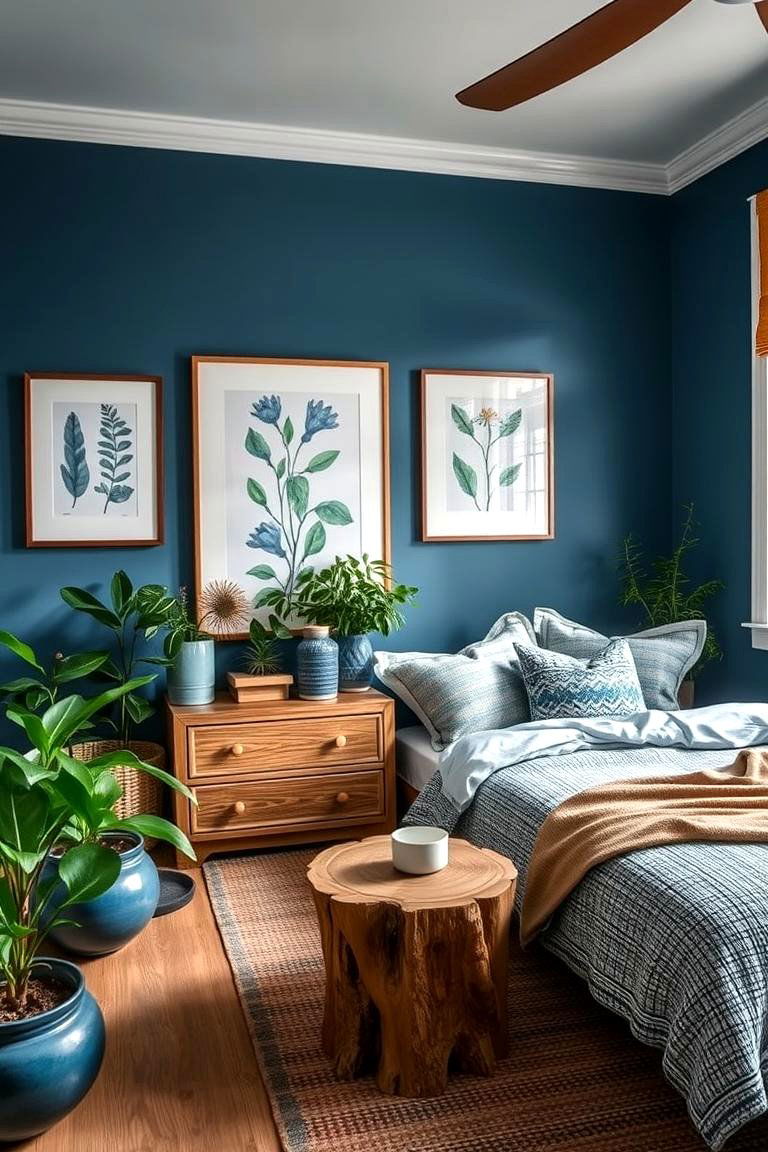 Nature Inspired Blue Decor for Organic Warmth - 24 Blue Living Room Ideas