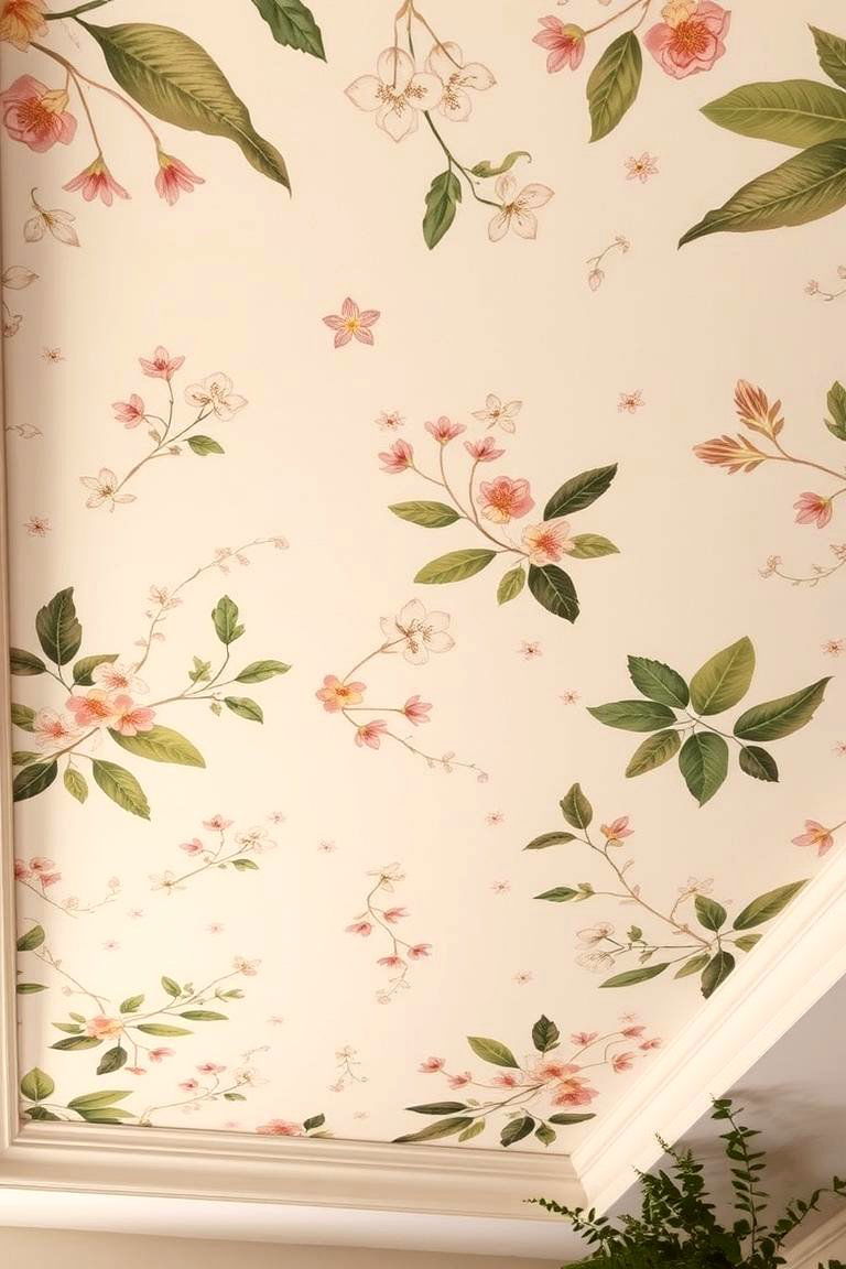 Nature Inspired Botanical Tray Ceiling - 24 tray ceiling ideas