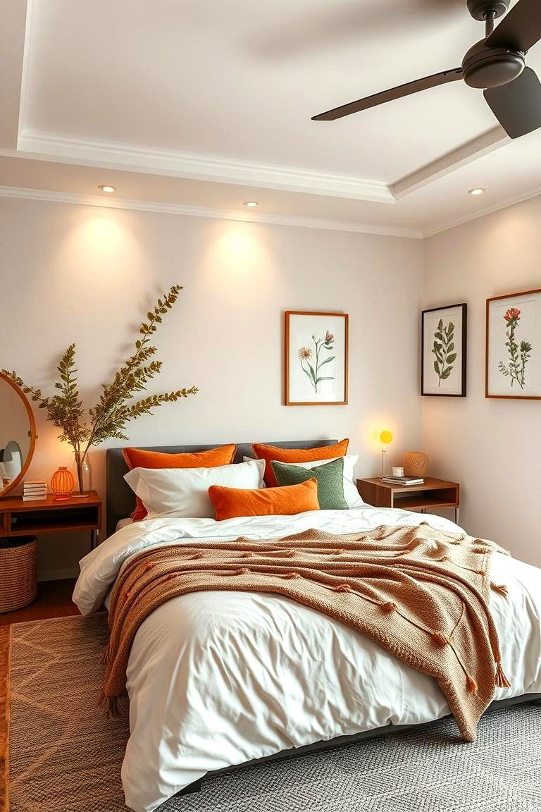 Nature Inspired Burnt Orange Decor - 24 Burnt Orange Bedroom Ideas