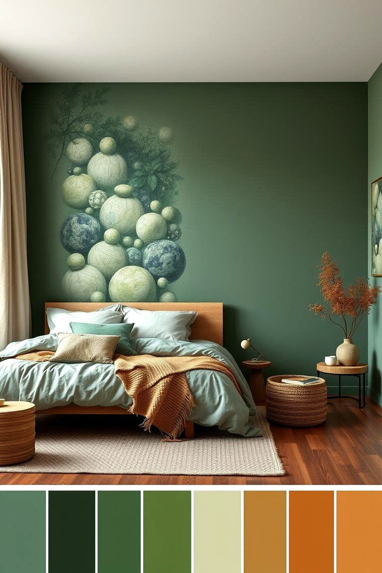 Nature Inspired Color Palette - 24 Cottage Bedroom Ideas