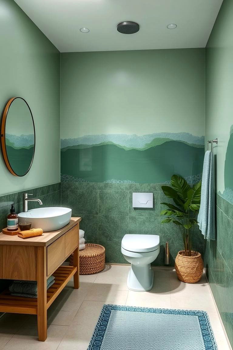 Nature Inspired Color Palette - 24 Aesthetic Bathroom Ideas