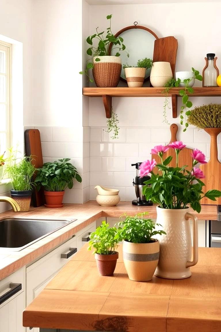 Nature Inspired Decor - 24 Shabby Chic Kitchen Ideas