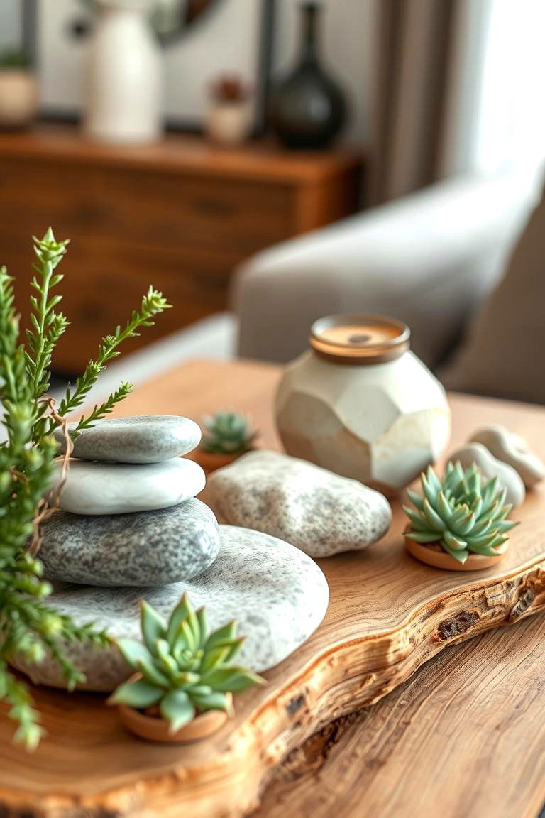 Nature Inspired Decor - 24 Sofa Table Decor Ideas