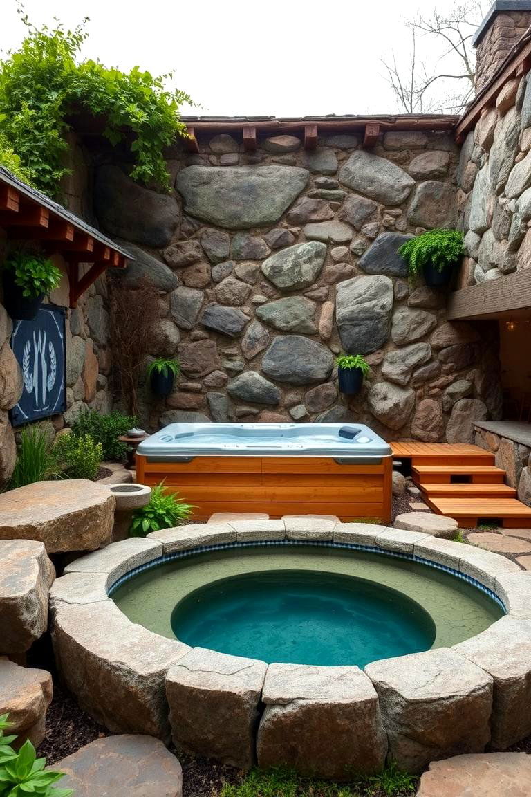 Nature Inspired Decor - 24 Hot Tub Decor Ideas