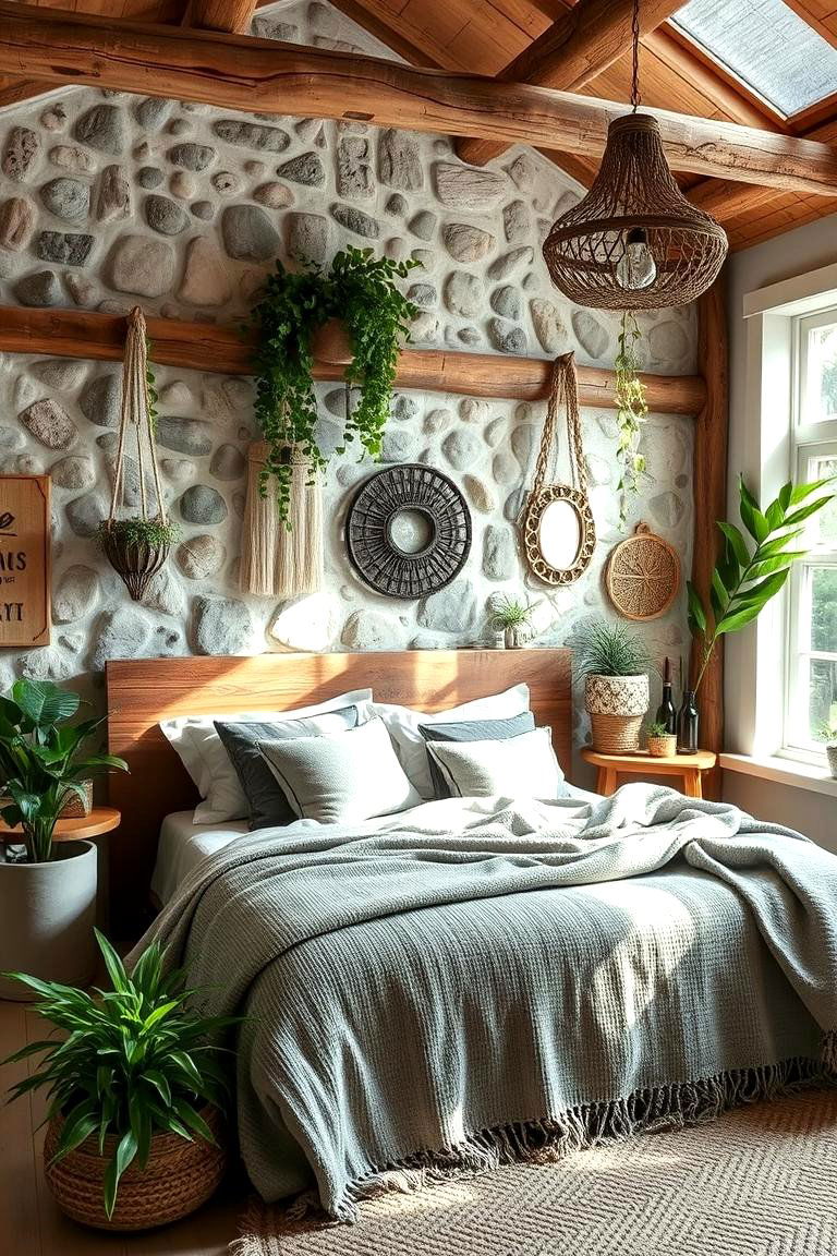 Nature Inspired Decor Ideas - 24 Grey Boho Bedroom Ideas