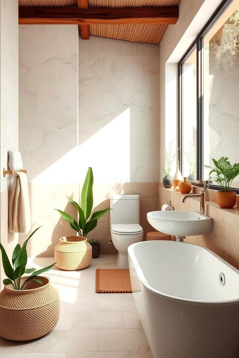 Nature Inspired Design Bathroom - 24 Boy Bathroom Ideas