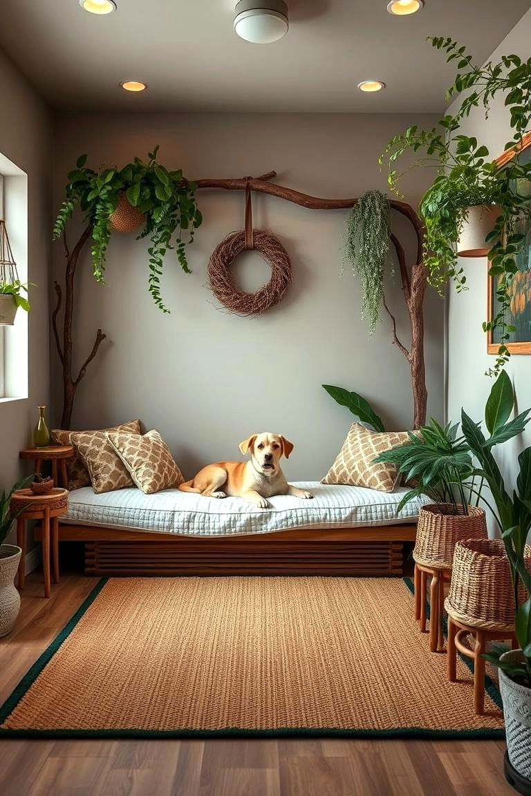 Nature Inspired Dog Room - 24 Dog Room Ideas
