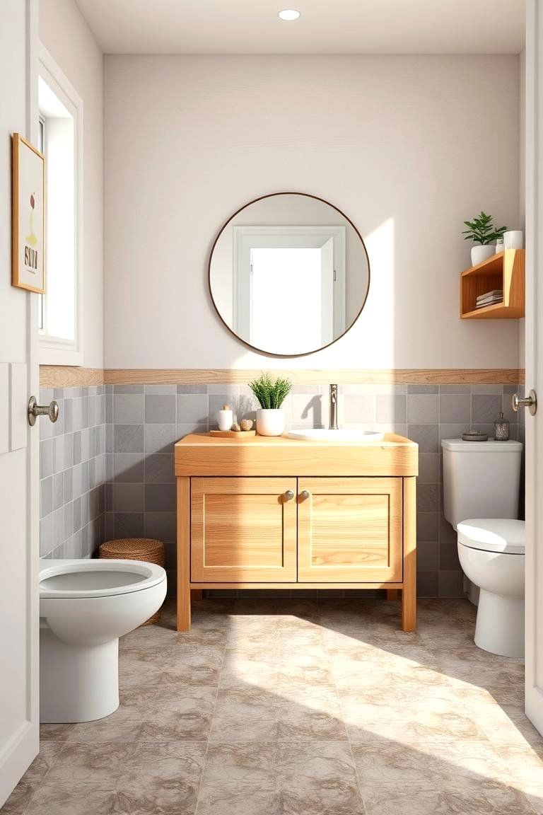 Nature Inspired Elements - 24 Kids Bathroom Ideas