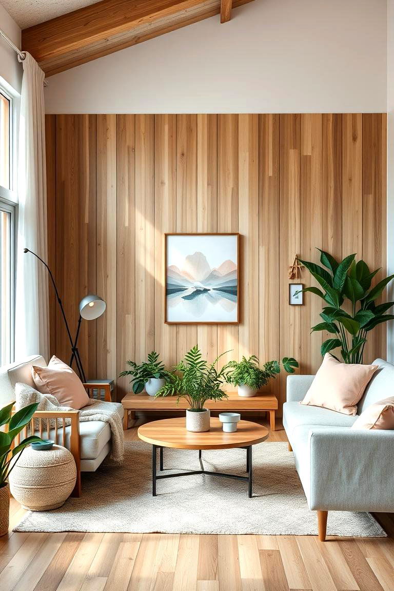 Nature Inspired Elements - 24 Pink and Blue Living Room Ideas