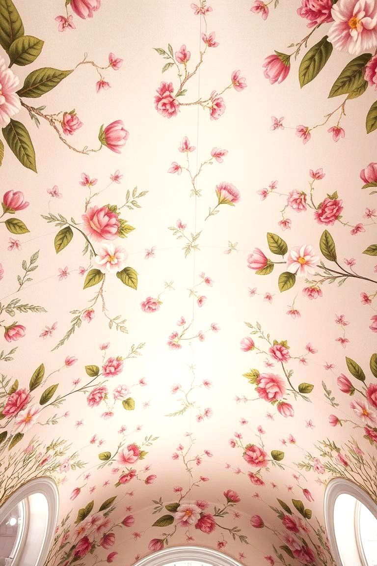 Nature Inspired Floral Patterns - 24 Cathedral Ceiling Ideas
